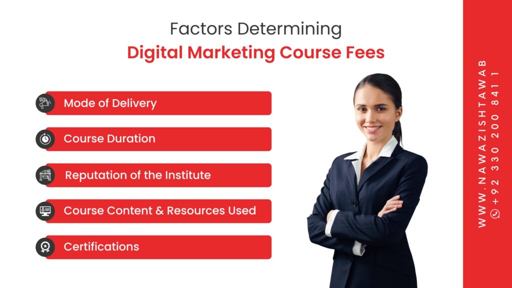 Factors Determining Digital Marketing Course Fees 