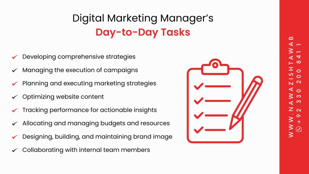 Digital Marketing Manager’s Day-to-Day Tasks