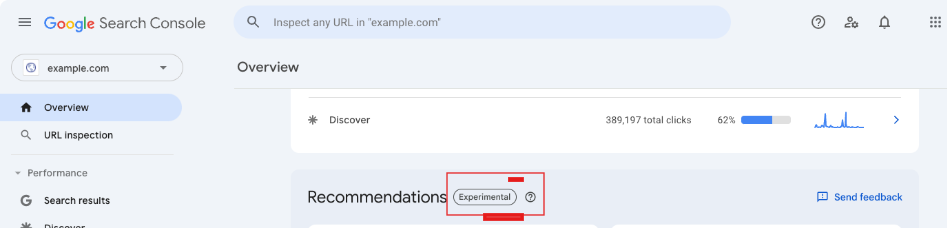 Google Search Console Recommendation