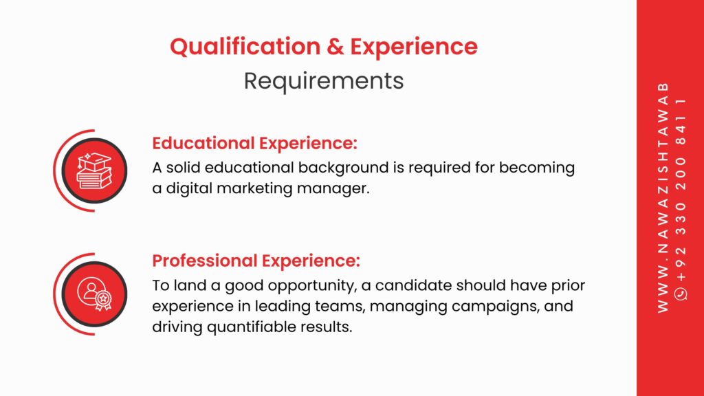 Qualification and Experience Requirements